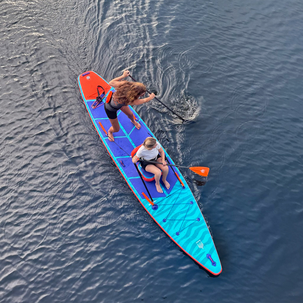 Family paddleboarding UK Easter adventure