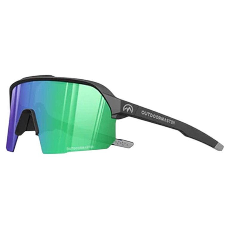 Polarised sports sunglasses black green UK padel cycling