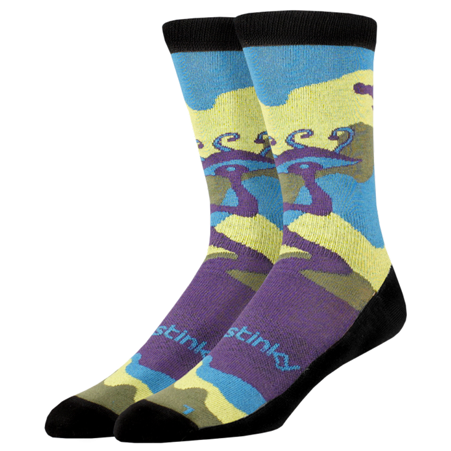 Bright golf socks UK Stinky Socks Gum design