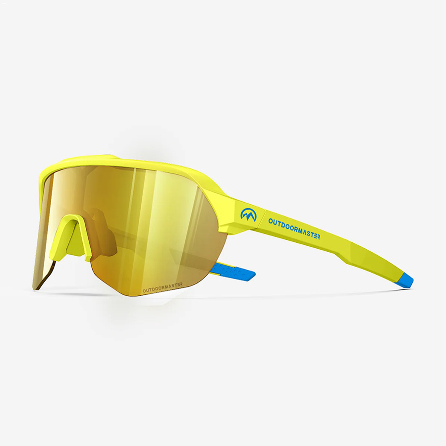 Outdoor Master Hawk Enhance Sports Sunglasses - Yellow/Gold