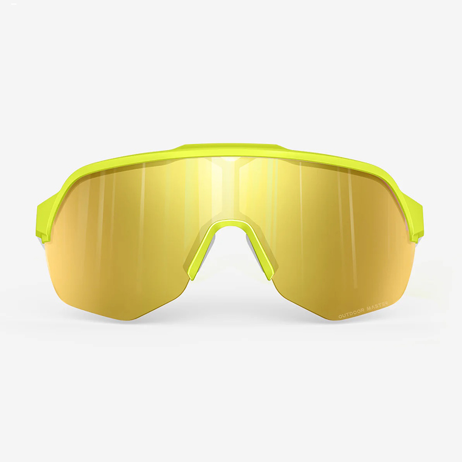 Outdoor Master Hawk Enhance Sports Sunglasses - Yellow/Gold - Image 2