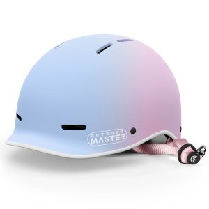 Outdoor Master GOAT Skateboarding and Cycling Helmet - Blue/Pink