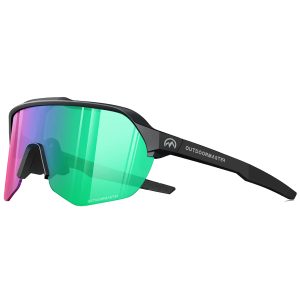 Outdoor Master Hawk Enhance Sports Sunglasses - Black/Green