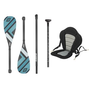 Gladiator Pro 4pc Carbon Paddle with Kayak Seat