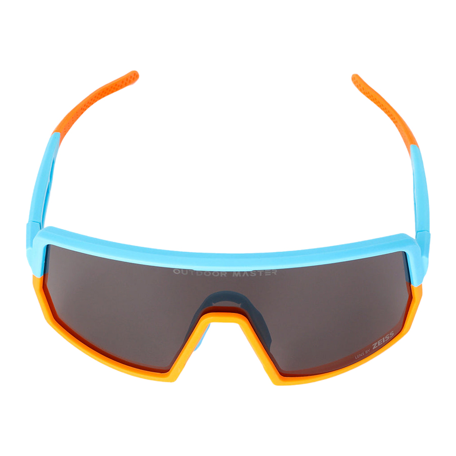Outdoor Master PHOENIX X ZEISS Lens Sports Sunglasses - Blue Orange / Grey - Image 4