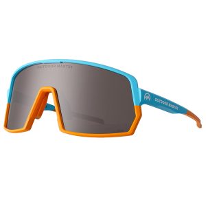 Outdoor Master PHOENIX X ZEISS Lens Sports Sunglasses - Blue Orange / Grey